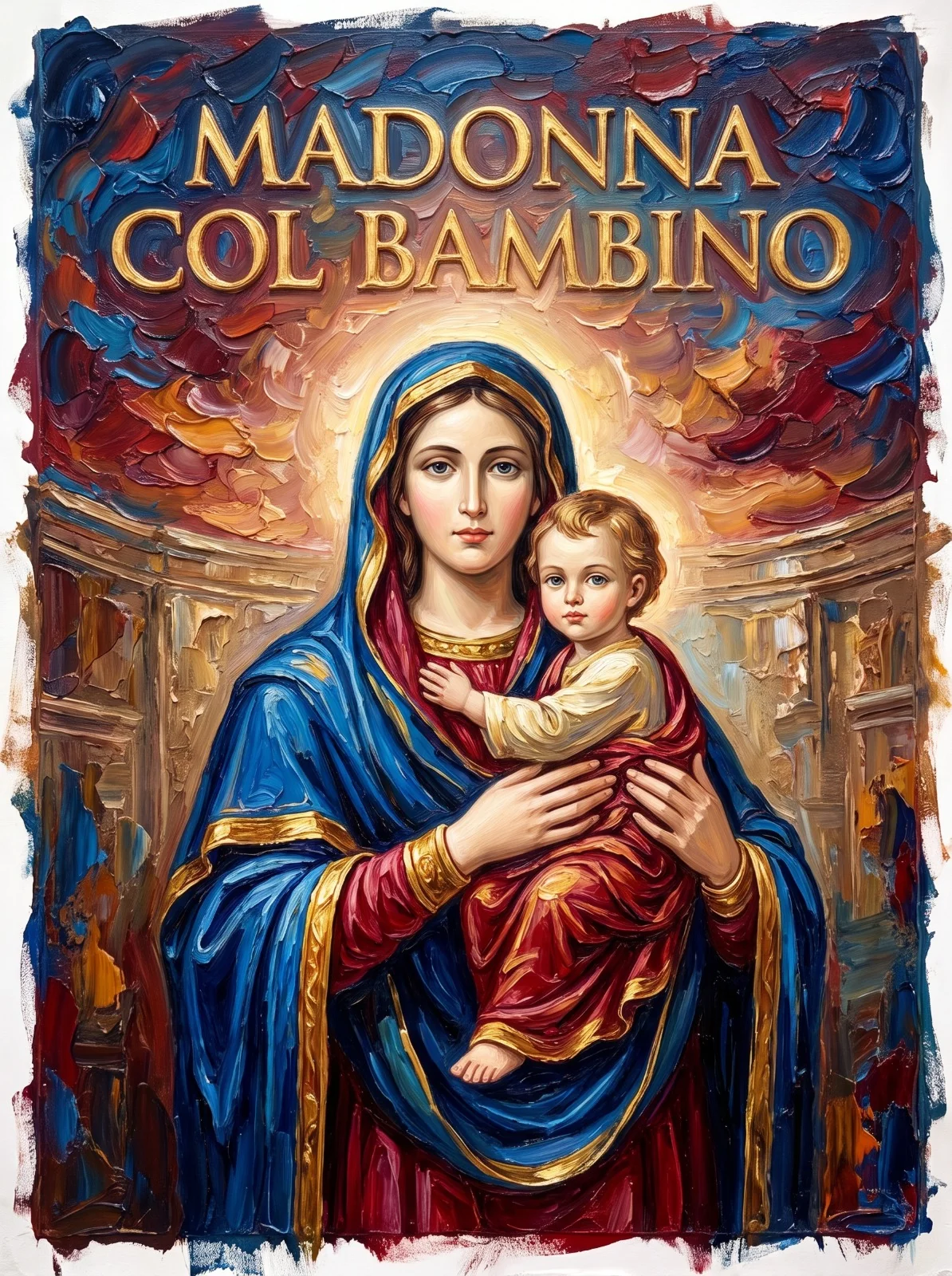 Madona com o Menino, Virgem com o Menino Jesus, Maria com o Menino, Representação Tradicional da Mãe de Deus